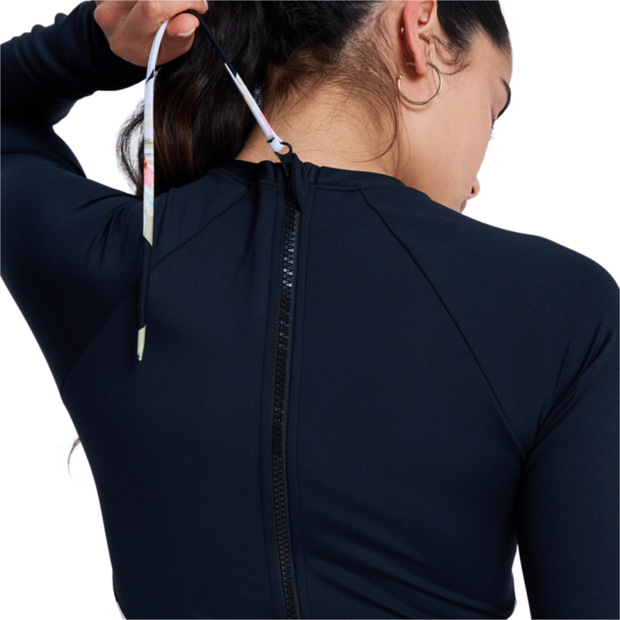 2026 Roxy Womens The Rider Long Sleeve Surfsuit ERJWR03900 - Anthracite Spring Charming